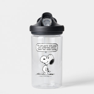 Peanuts   Snoopy You Can't Waist Your Whole Life Water Bottle
