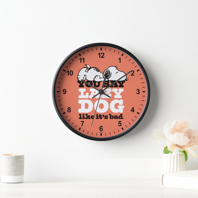 Peanuts | Snoopy You Say Lazy Dog Like It's Bad Clock (Home)