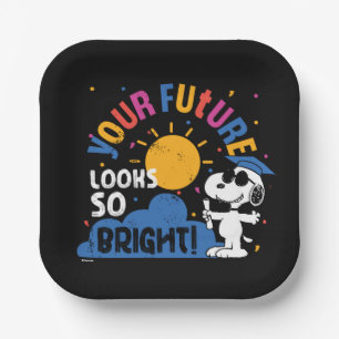 Peanuts Snoopy Your Future Looks So Bright Paper Plate