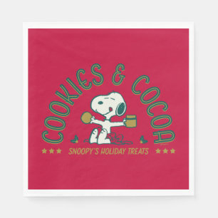 Peanuts Snoopy's Cookies & Cocoa Napkin