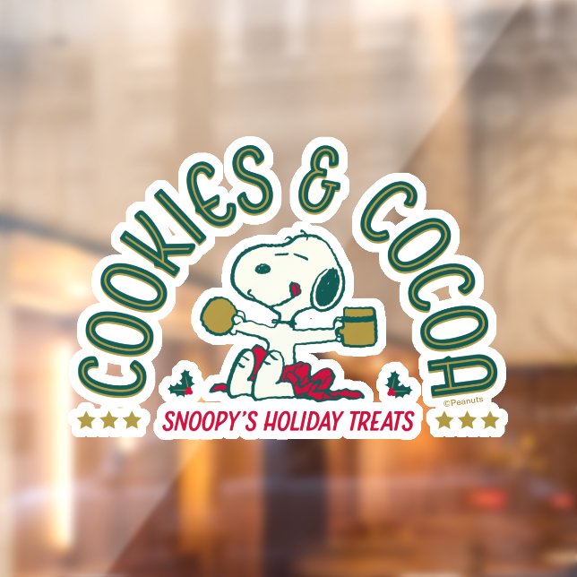 Peanuts | Snoopy's Cookies & Cocoa Window Cling (Sheet 2)