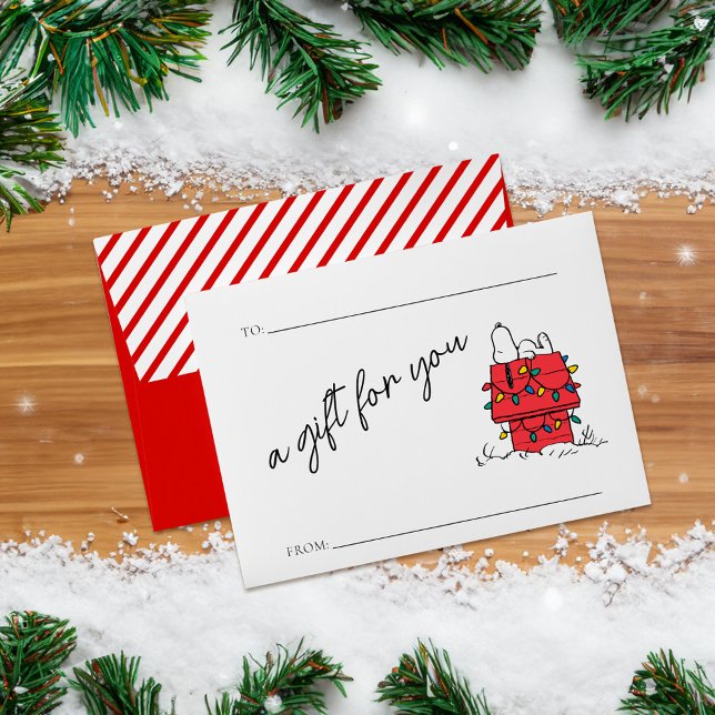 Peanuts | Snoopy's Dog House With Lights Envelope (Envelopes on table)