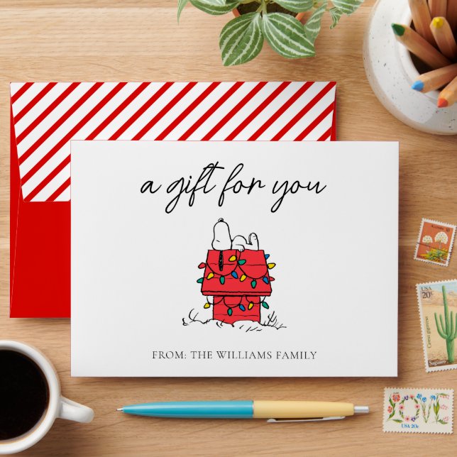 Peanuts | Snoopy's Dog House With Lights Envelope (Desk)