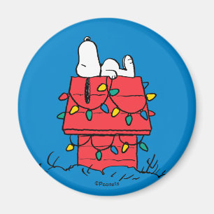 Peanuts Snoopy's Dog House With Lights Magnet