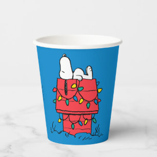 Peanuts Snoopy's Dog House With Lights Paper Cups