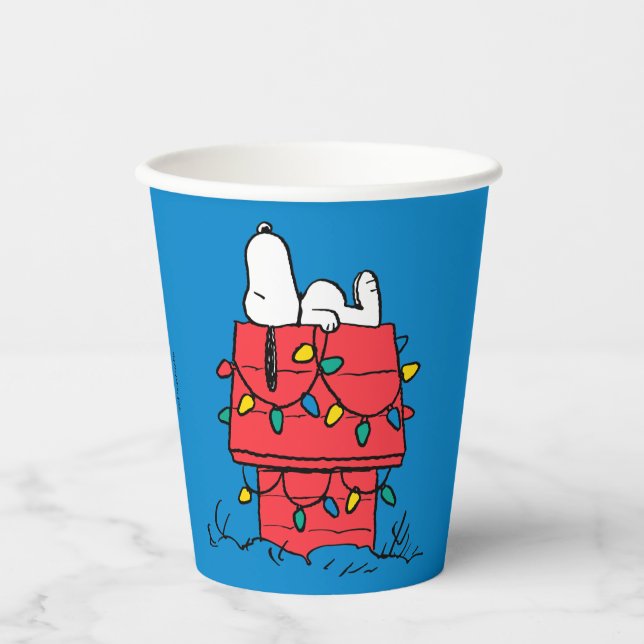 Peanuts | Snoopy's Dog House With Lights Paper Cups (Front)