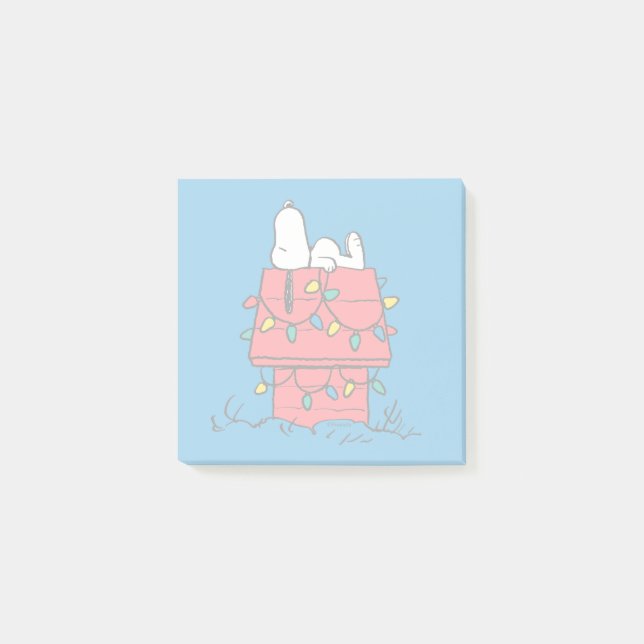 Peanuts | Snoopy's Dog House With Lights Post-it Notes (Front)