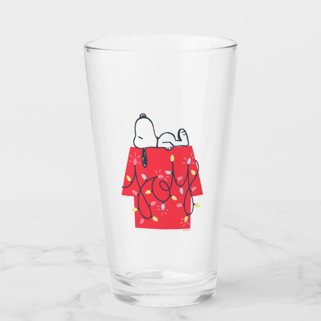 Peanuts | Snoopy's Holiday Dreamer Glass (Front)