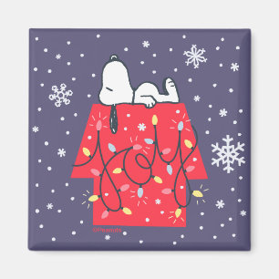 Peanuts   Snoopy's Holiday Dreamer Magnet