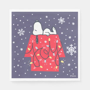 Peanuts Snoopy's Holiday Dreamer Napkin
