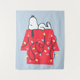 Peanuts Snoopy's Holiday Dreamer Tapestry