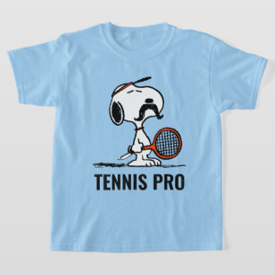 Peanuts   Snoopy's Moustache Playing Tennis T-Shirt