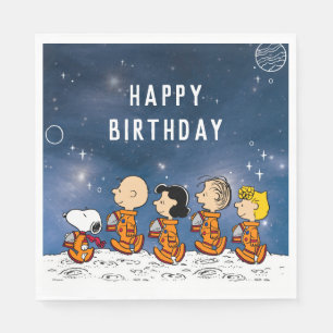 Peanuts   Space Birthday Napkin