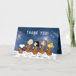 Peanuts   Space Birthday Thank You Card