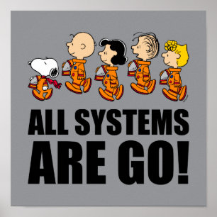Peanuts Space Poster