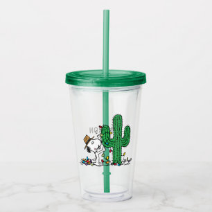 Peanuts   Spike Decorates for Christmas Acrylic Tumbler