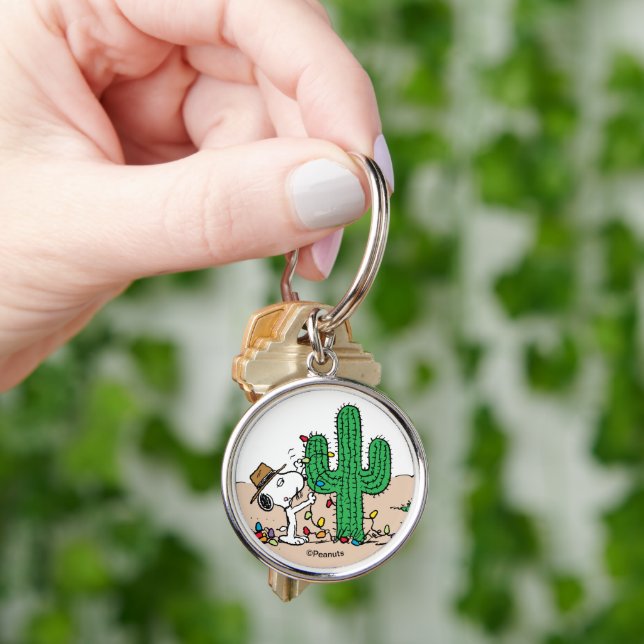 Peanuts | Spike Decorates for Christmas Key Ring (Hand)