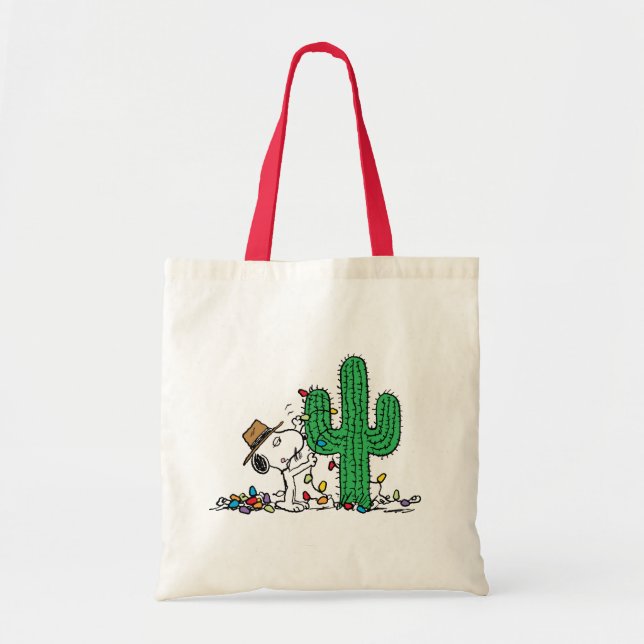Peanuts | Spike Decorates for Christmas Tote Bag (Front)