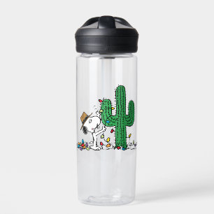 Peanuts   Spike Decorates for Christmas Water Bottle