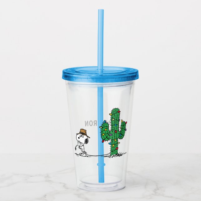 Peanuts | Spike Decorates for the Holiday Acrylic Tumbler (Front)