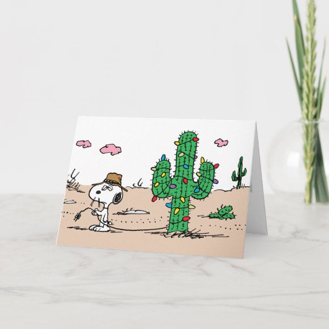 Peanuts | Spike Decorates for the Holiday Card (Front)