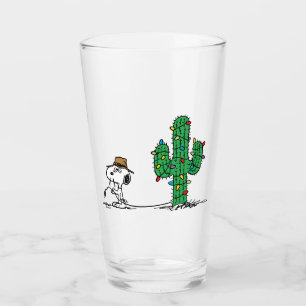 Peanuts Spike Decorates for the Holiday Glass