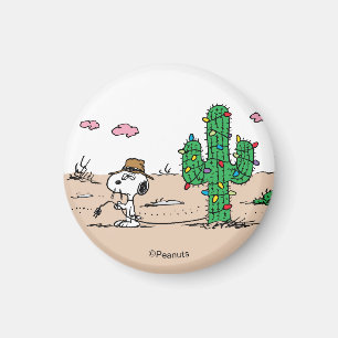 Peanuts Spike Decorates for the Holiday Magnet