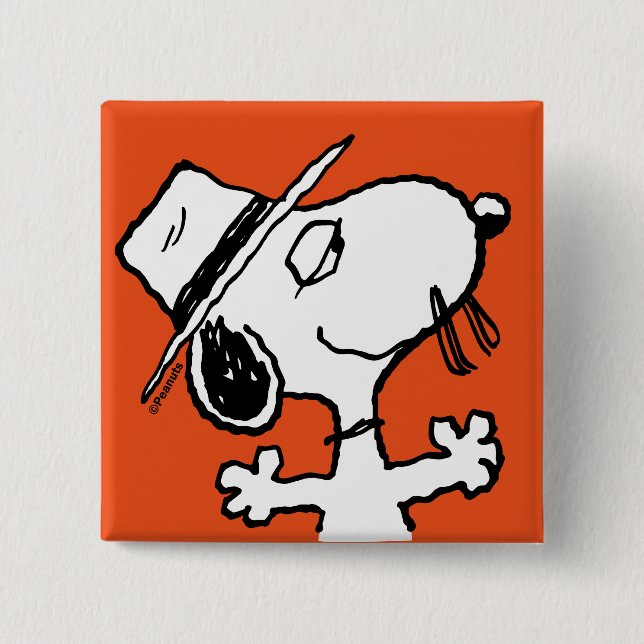 Peanuts | Spike Smiling 15 Cm Square Badge (Front)