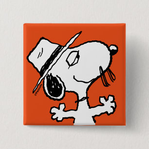 Peanuts   Spike Smiling 15 Cm Square Badge