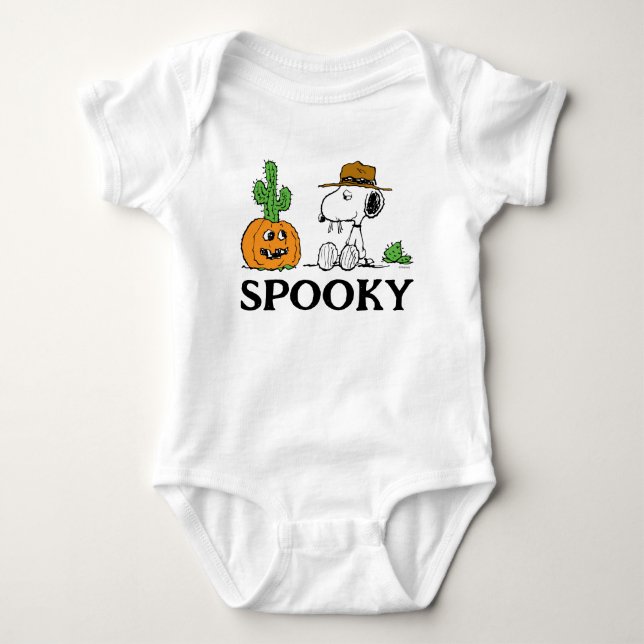 Peanuts | Spike's Desert Halloween Baby Bodysuit (Front)