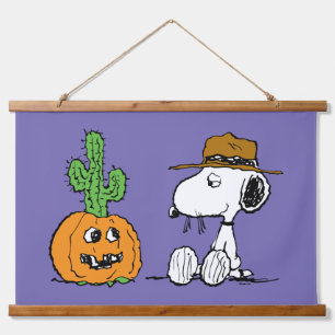 Peanuts   Spike's Desert Halloween Hanging Tapestry