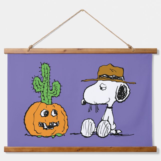 Peanuts | Spike's Desert Halloween Hanging Tapestry (Front)