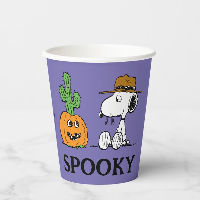 Peanuts | Spike's Desert Halloween Paper Cups (Front)