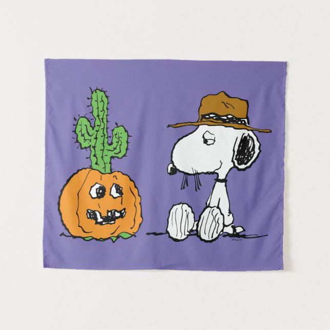 Peanuts | Spike's Desert Halloween Tapestry (Front (Horizontal))