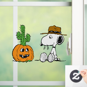 Peanuts Spike's Desert Halloween Window Cling