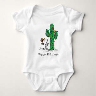 Peanuts Spike's Holiday Cactus Baby Bodysuit