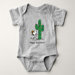 Peanuts Spike's Holiday Cactus Baby Bodysuit