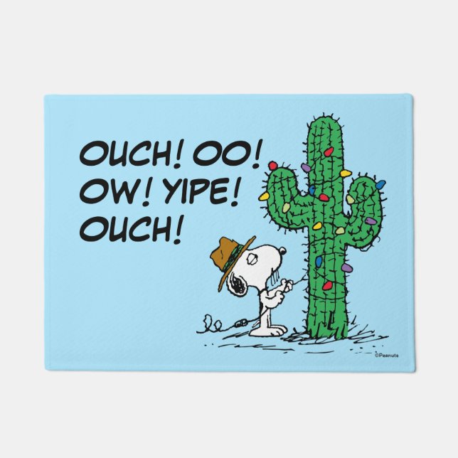 Peanuts | Spike's Holiday Cactus Doormat (Front)
