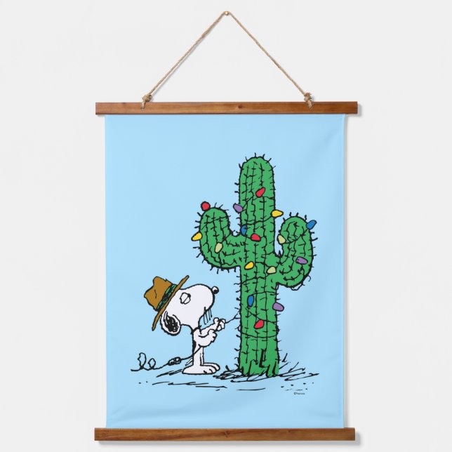 Peanuts | Spike's Holiday Cactus Hanging Tapestry (Front)