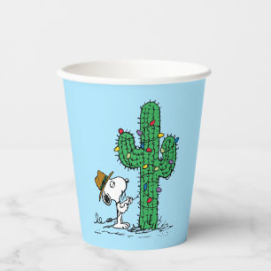 Peanuts   Spike's Holiday Cactus Paper Cups