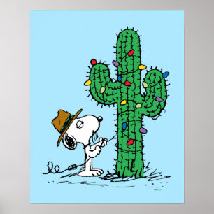 Peanuts   Spike's Holiday Cactus Poster