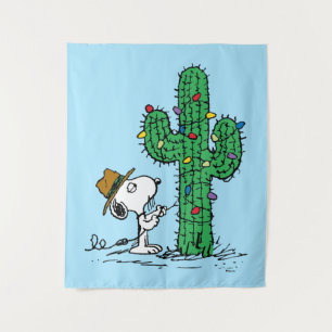 Peanuts   Spike's Holiday Cactus Tapestry