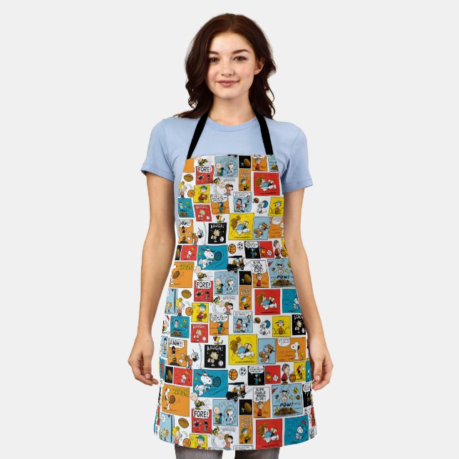 Peanuts Sports Pattern Apron (Worn)