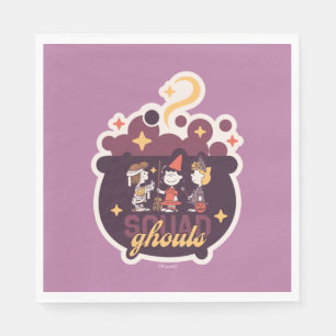 Peanuts Squad Ghouls Cauldron Halloween Napkin