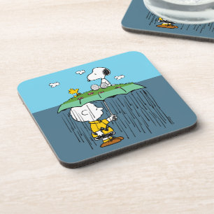 Peanuts Sunny Day Rainy Day Half & Half Coaster