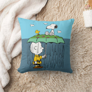 Peanuts Sunny Day Rainy Day Half & Half Cushion