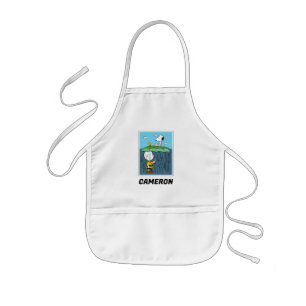 Peanuts   Sunny Day Rainy Day Half & Half Kids Apron