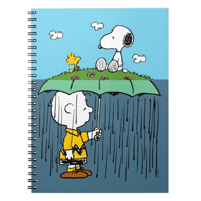 Peanuts | Sunny Day Rainy Day Half & Half Notebook (Front)