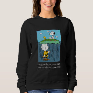 Peanuts   Sunny Day Rainy Day Half & Half Sweatshirt