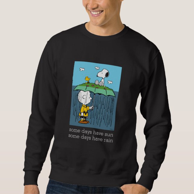 Peanuts | Sunny Day Rainy Day Half & Half Sweatshirt (Front)